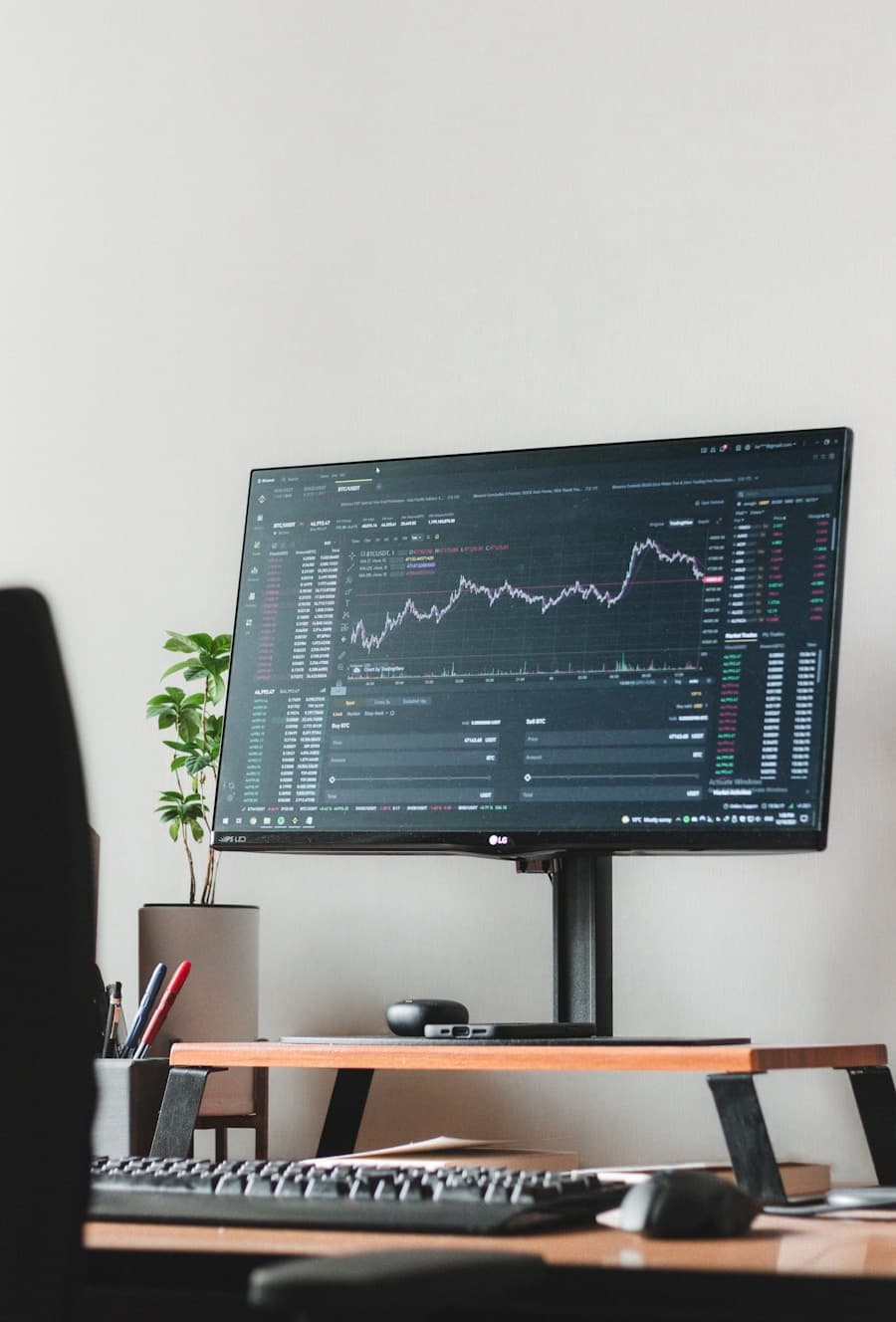 Trading charts and market data